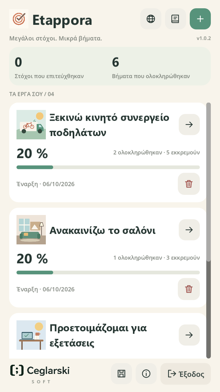 Τέσσερα σχέδια. Ένα ξεκάθαρο επόμενο βήμα.